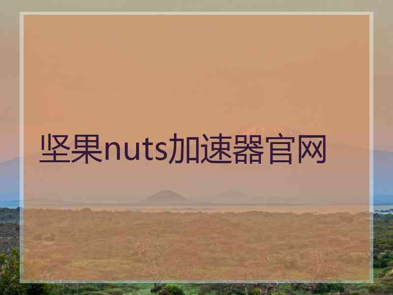 坚果nuts加速器官网