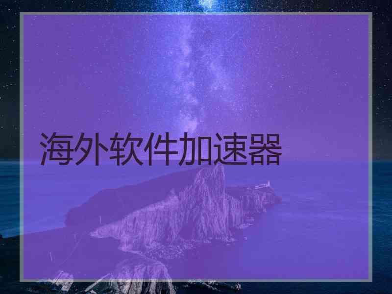 海外软件加速器