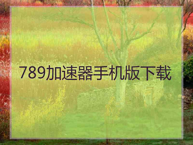 789加速器手机版下载