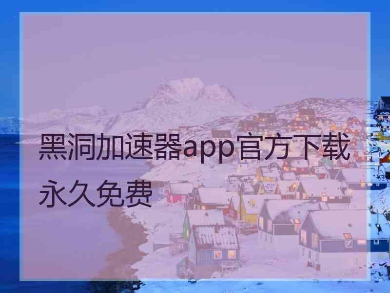 黑洞加速器app官方下载永久免费