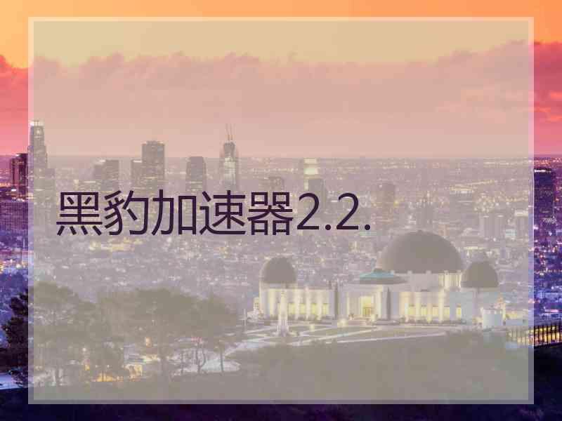 黑豹加速器2.2.