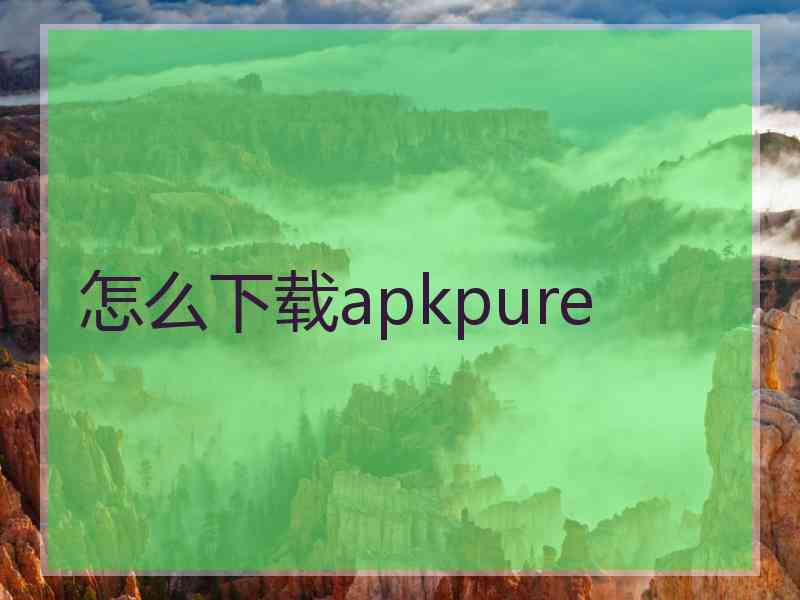 怎么下载apkpure