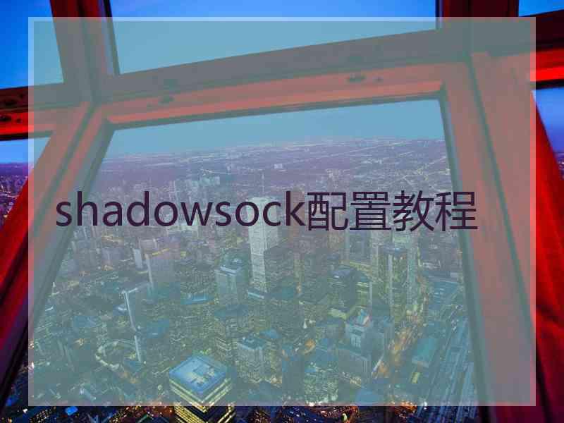 shadowsock配置教程