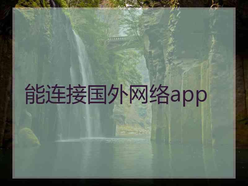 能连接国外网络app